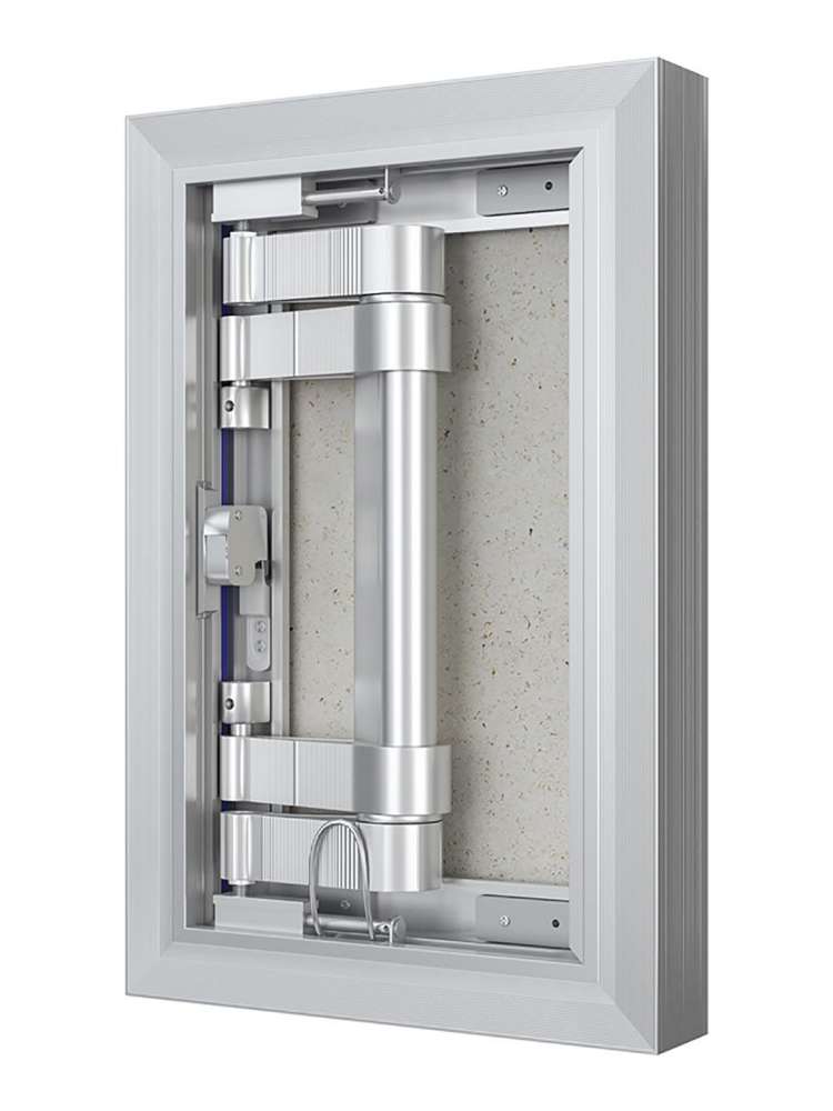 Люк ревизионный D Ceramo Optimum 200х300 скрытый монтаж петля алюминий EVECS