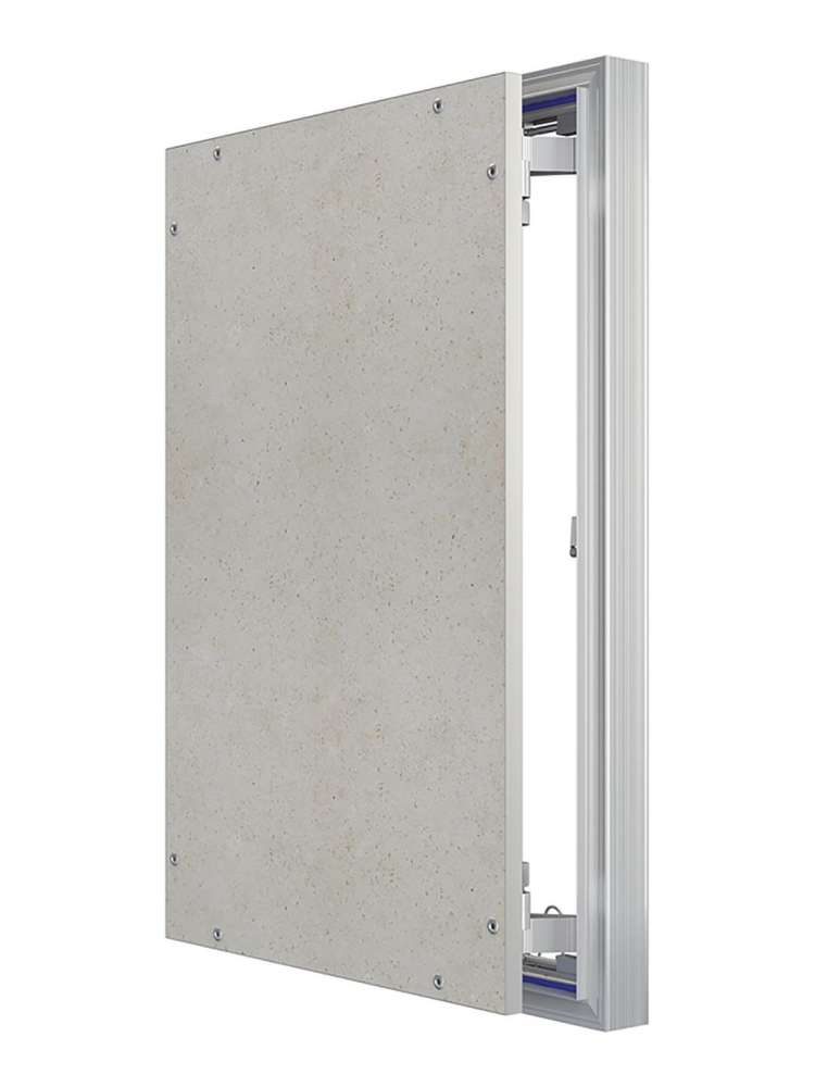 Люк ревизионный D Ceramo Optimum 400х600 скрытый монтаж петля алюминий EVECS