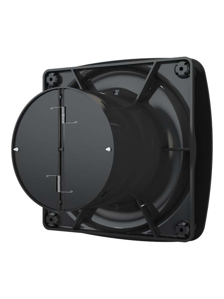 Вентилятор накладной RIO D100 обратный клапан Matt black DICITI