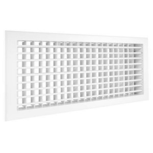 Настенная двурядная решётка ZILON 2 WA 400*200