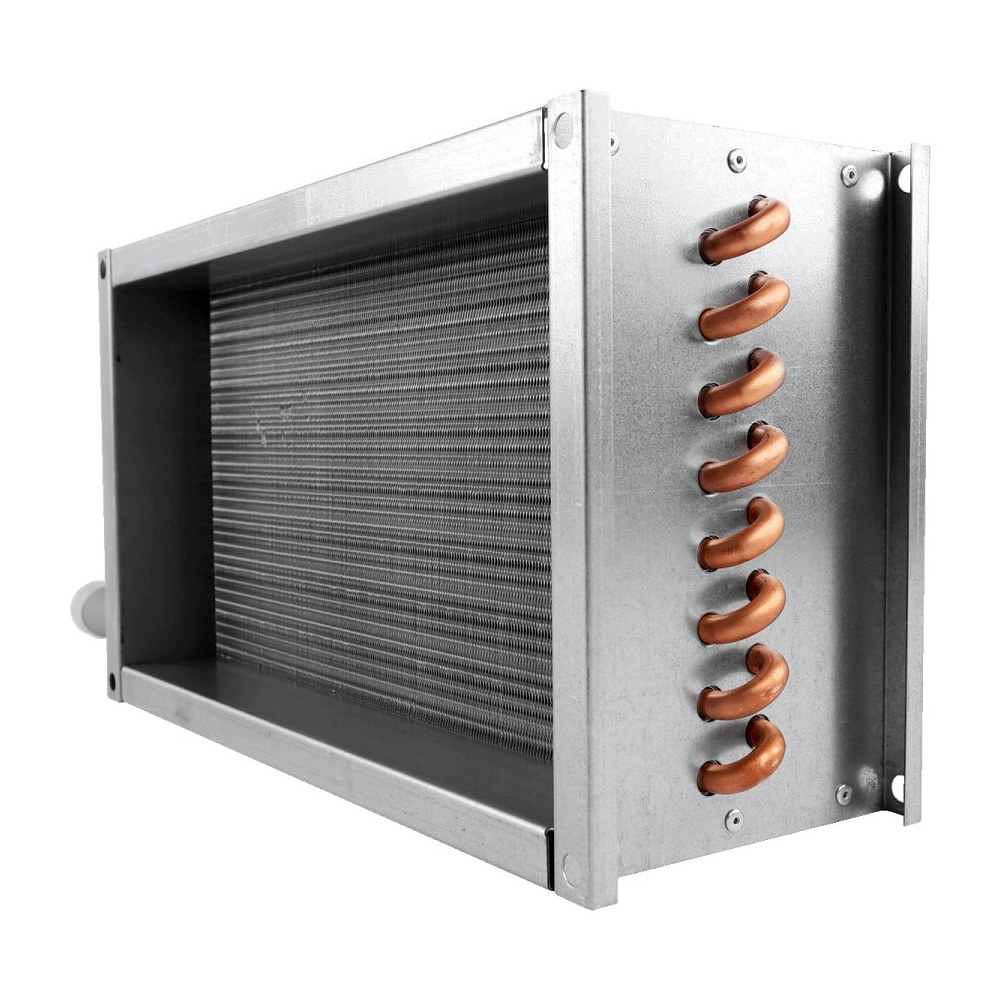 Водяной нагреватель для прямоугольных каналов ZILON ZWS 600x300-3