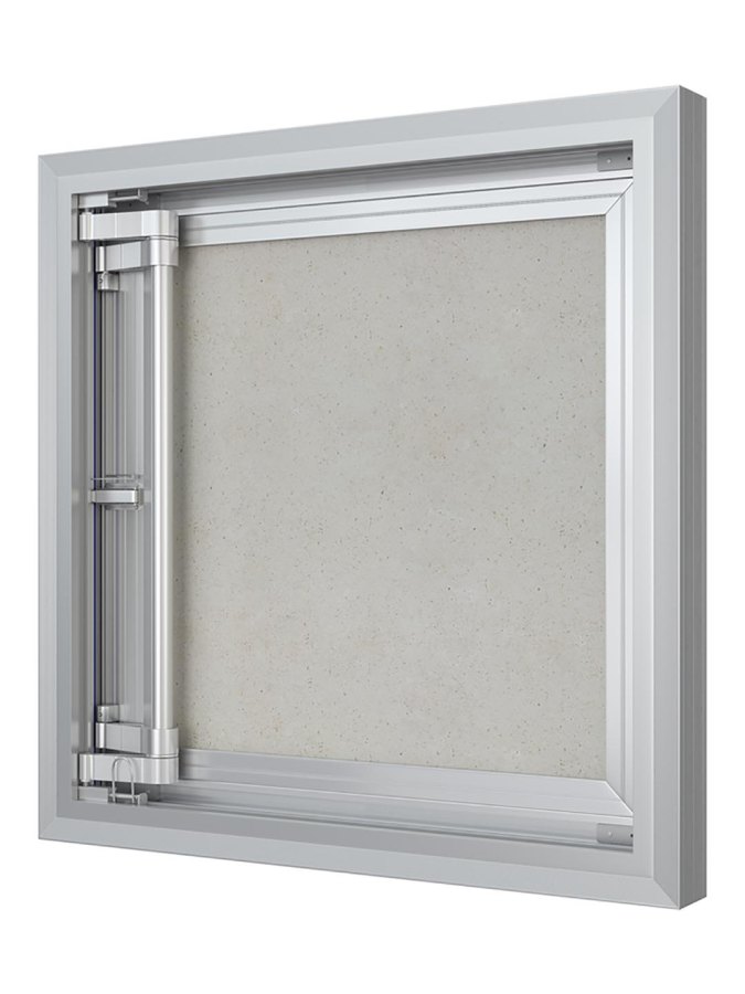 Люк ревизионный D Ceramo Comfort 600х600 скрытый монтаж усил.петля алюминий EVECS
