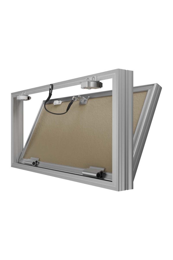 Люк ревизионный D Ceramo Base 600х300 скрытый монтаж съемный алюминий EVECS